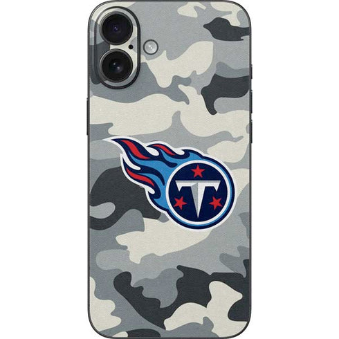 NFL Tennessee Titans Camo iPhone 16 Plus Skin